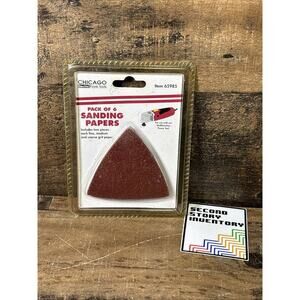 Chicago Electric Power Tools Pack of 6 Sanding Papers #65985
